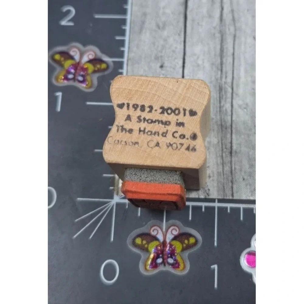 A Stamp In The Hand Asian Oriental Design Rubber Stamp Wood #N3